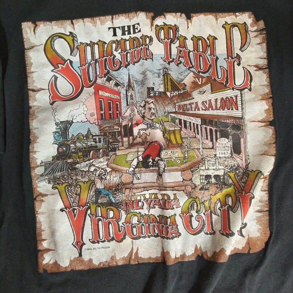 Vintage Suicide Table Virginia City Nevada T-Shirt